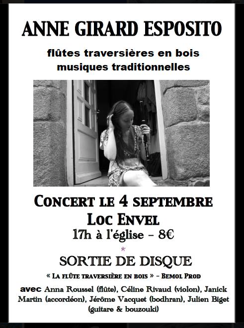 Concert de sortie de disque, septembre 2016